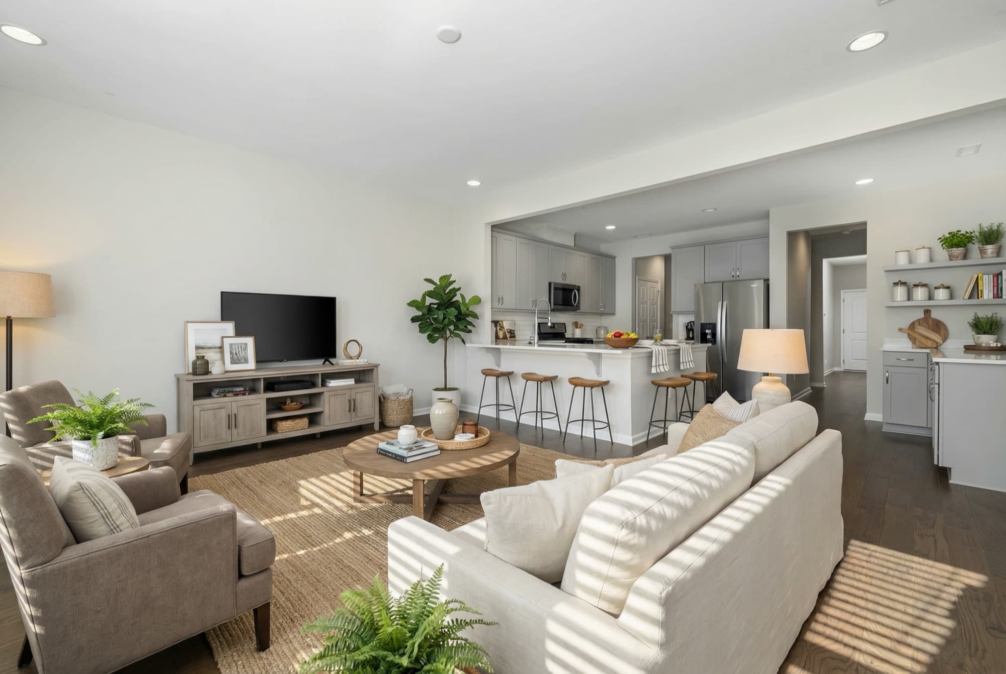 Room staged in Magazine Ready style